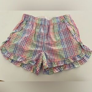 Crewcuts Plaid Ruffle Shorts